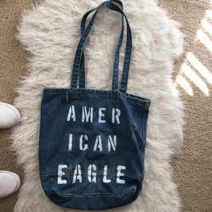 America Eagle Denim Tote